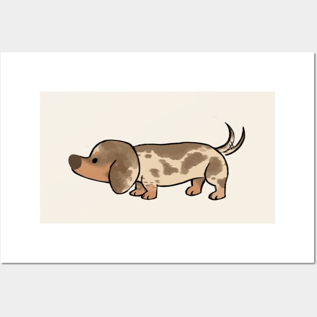 Dachshund Series (dapple) Wall Art by doggobloc